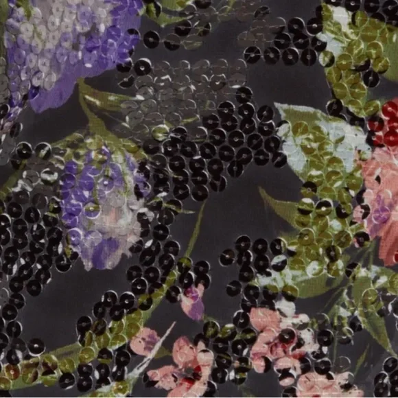 Beautiful, colourful sequins wrap dress in new condition from Nordstrom - Picture 5 of 14